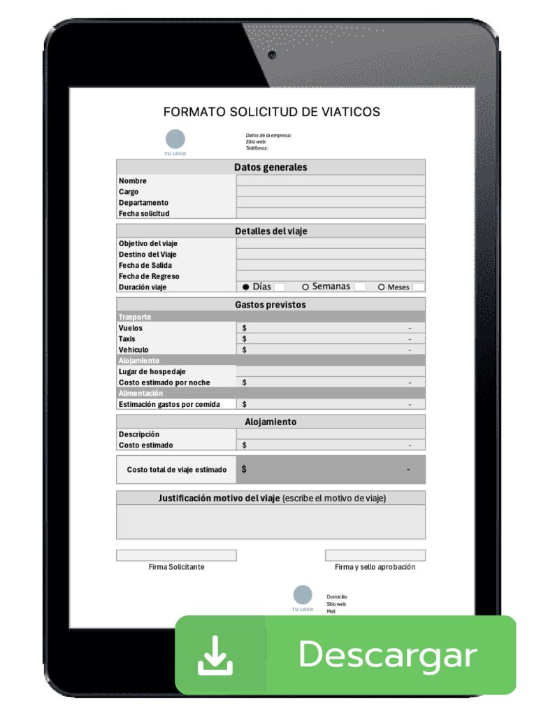 Descargar formato para viaticos de viaje-2